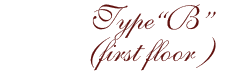 Type B - first floor