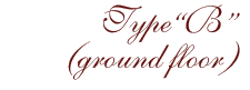 Type B - ground floor